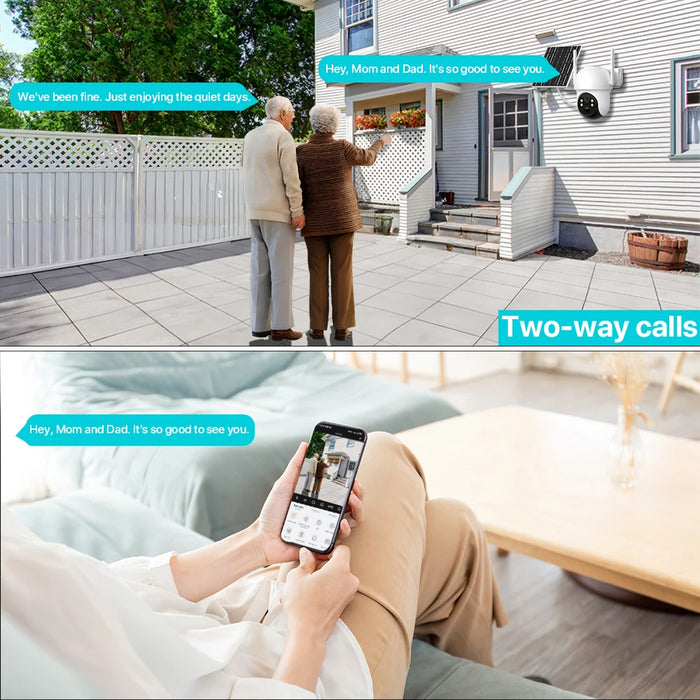 6x Zoom Solar PTZ Camera 4K 8MP HD Outdoor WiFi Wireless IP Camara Solar Panel Security Built in Battery PIR Human 4MP iCsee