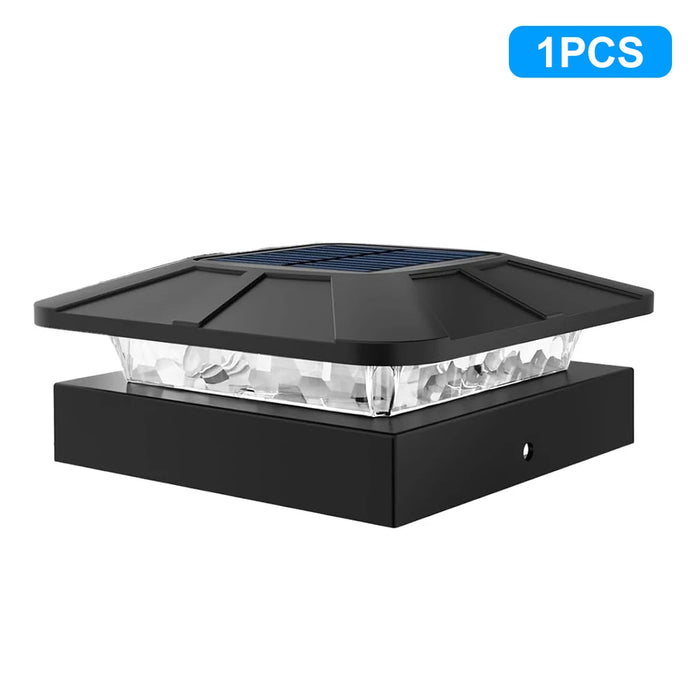 Solar Post Cap Lights For 4x4 Posts 3 Lighting Modes LED Post Cap Lights Solar Powered IP65 Waterproof Fence Light For Outside