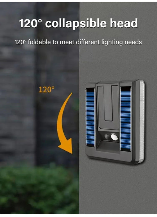 Outdoor Solar Wall Lamp Street Lights Motion Sensor Solar Powered Sunlight Lamps Waterproof Foldable Light for Garden Lighting