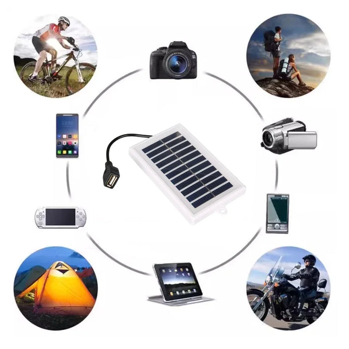 Solar Camping Equipment Emergency Tool Portable Power Source for Outdoor Use Travel Camping Flashlight Fan Mobile Phone Charging
