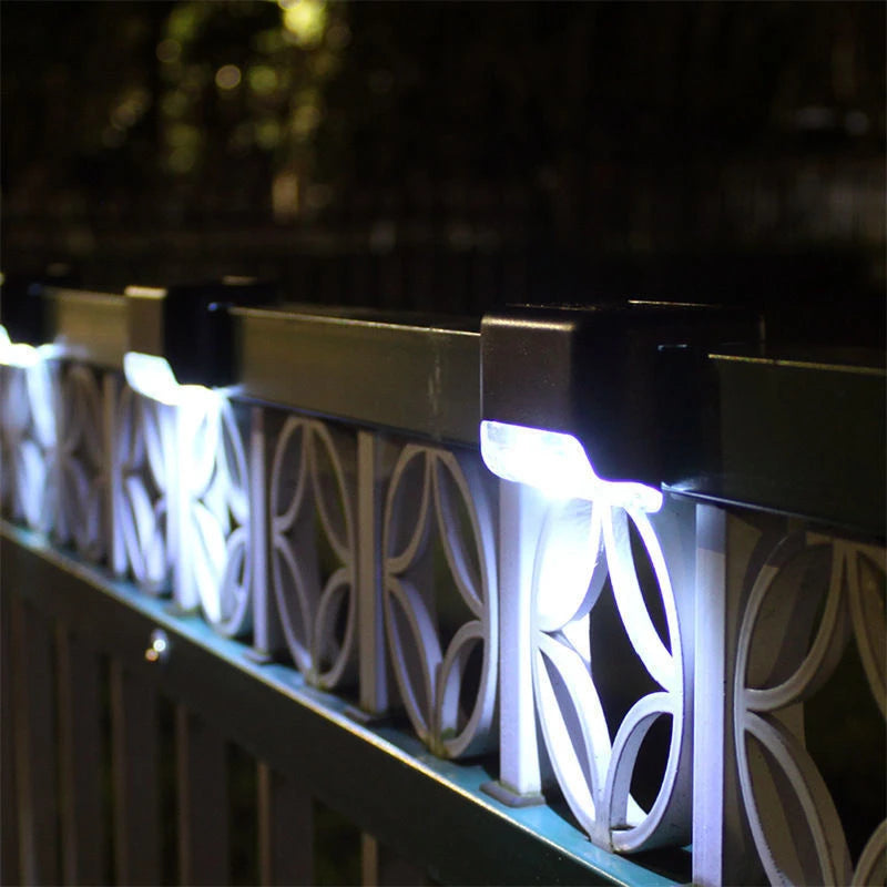 24PCS IP65 Waterproof Solar Garden Light Outdoor LED Solar Power Deck Lamps for Railing Stairs Step Fence Yard Patio Pathway