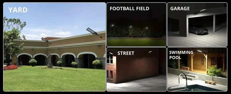 Powerful Solar Light Outdoor Solar Street Light 804LED 6500K IP65 Waterproof Street Light For Garage Garden Terrace