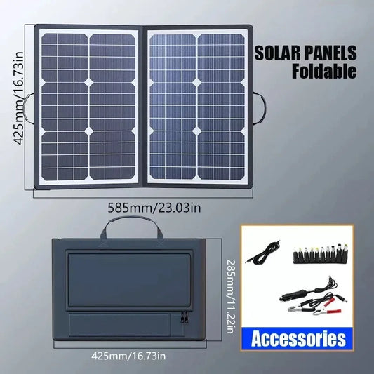1000W 18V Portable Foldable Solar Panel Kit Complete Solar Power Station for Car Boat Caravan Camping Outdoor