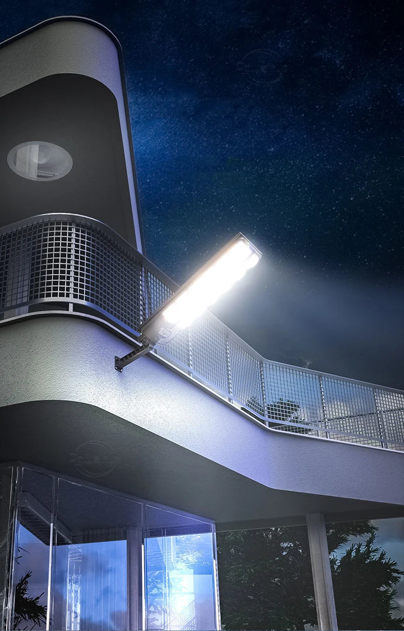 Powerful Solar Light Outdoor Solar Street Light 804LED 6500K IP65 Waterproof Street Light For Garage Garden Terrace