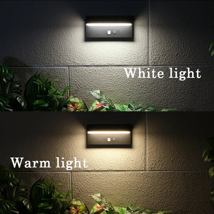 LED Solar Outdoor Wall lamp Waterproof Induction Wall Light Modern Entrance doors Garden Balcony Villa Porch Decor Lights