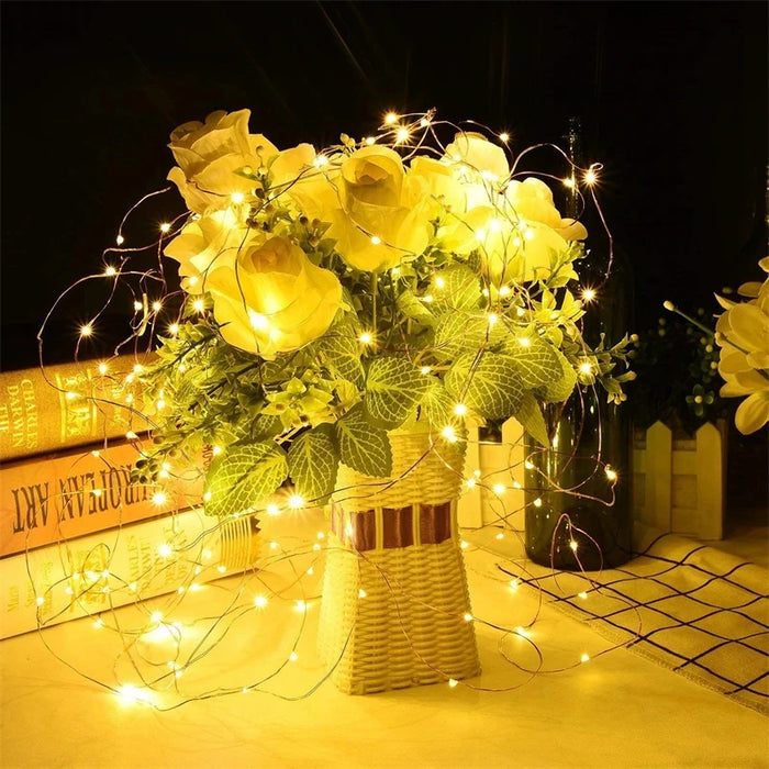 Solar String Outdoor LED Light Garden Fairy Lights 7m/12m/22m/32m/52m/102m Led Twinkle Waterproof Lamp for Christmas Party Decor