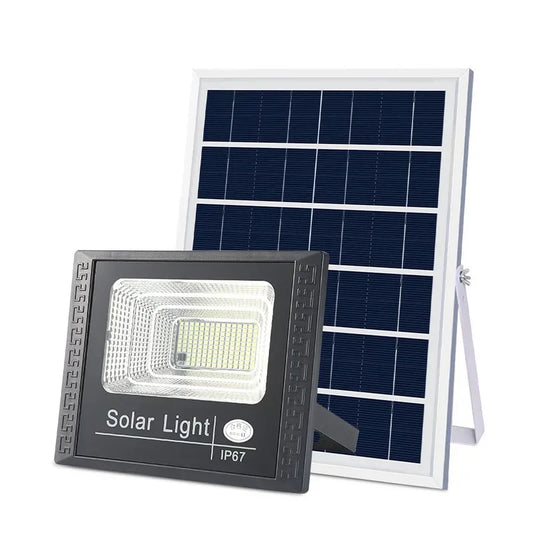 30W/60W/100W200W Solar Flood Lights Remote Control Powered Spotlight Outdoor Waterproof IP67 Villa Street Lamp Adjustable Angle