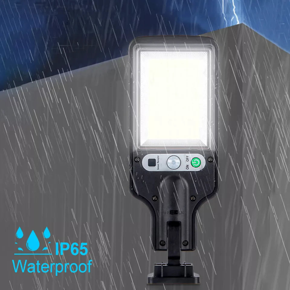 Outdoor Solar Street Light 117COB Human Body Sensing Courtyard Light Wall Light Waterproof Courtyard Garden Household Lighting