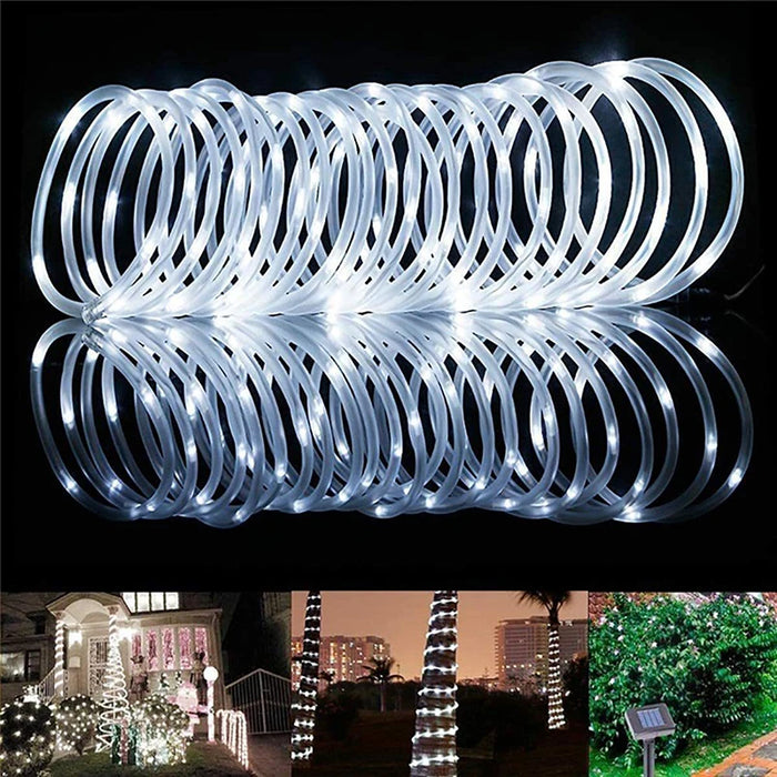 Solar LED Light Path Deck Outdoor Garden Solar String Lights Solar Rope Lights Outdoor Lighting Strips Wedding Christmas Decor