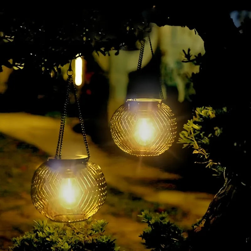 Hallowmas Solar Lantern Outdoor Solar Lights For Outside Decorative Outdoor Hanging Lights Waterproof Solar Lanterns Yard Garden