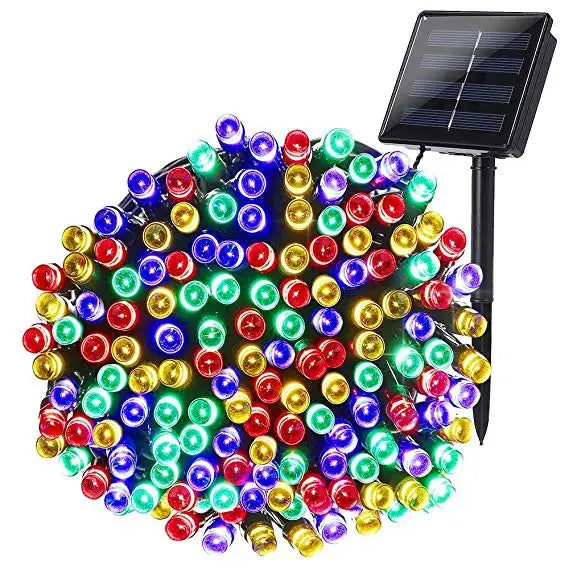 22M 200LED Solar Powered Fairy Lights Christmas Street Garland Led String Strip Light Outdoor Waterproof for Garden Wedding Lamp