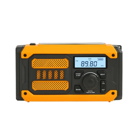 2000mAh Solar Emergency Radio Hand Crank Power Bank Portable Weather Radio AM FM NOAA LED Flashlight SOS Outside Radio Outdoor
