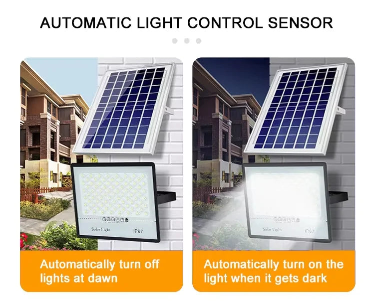 Super bright solar light LED solar floodlight 100w 200w 300w 400w IP67 high waterproof outdoor floodlight LED courtyard light