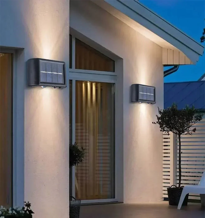 Solar Light Outdoor Up and Down Wall Washer Light Waterproof Solar Lamp for Garden Street Landscape Balcony Yard Porch Decor