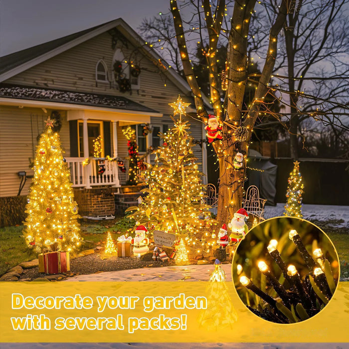 Outdoor Solar String Lights LED Garland Fairy Light Solar Powered Garden Decor Light for Patio Yard Tree Wedding Christmas Party