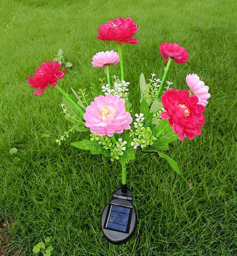 Outdoor Solar Lights Solar Garden Lawn Lights Bigger Lily Flowers landscape lighting for Outdoor Patio Yard Garden Decoration
