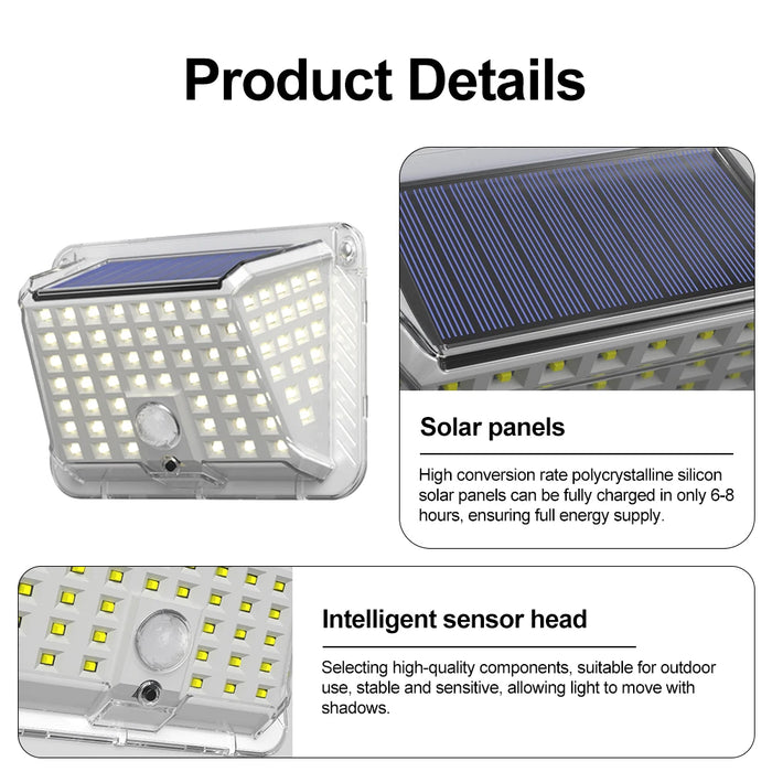 Solar Wall Lamp Outdoor 1/2/4/6 Pack Waterproof Solar Powered Light Down Illuminate Home Garden Yard Decoration Outside Sunlight