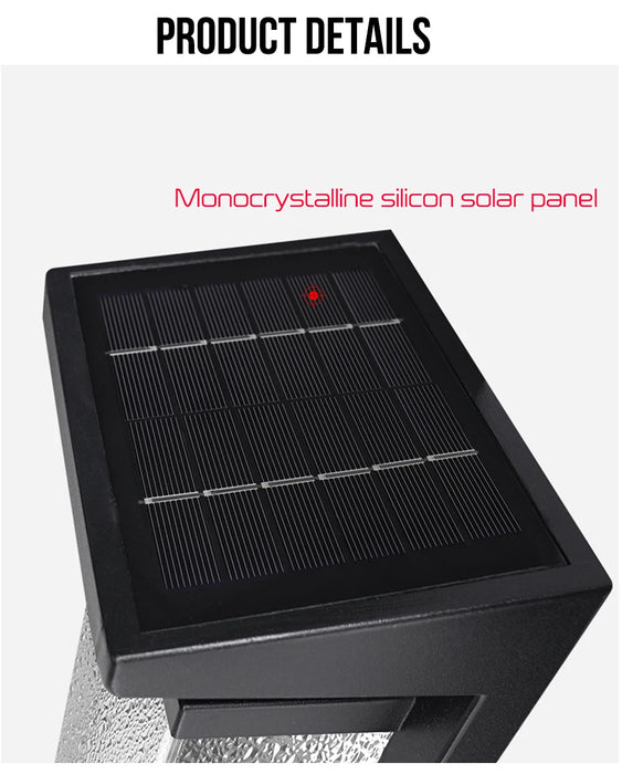 Solar Wall Light Outdoor Dusk to Dawn Porch Lighting Fixture Waterproof Solar Lanterns Anti-Rust Lanterns for Front Patio Garage