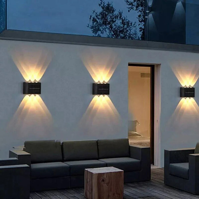 Solar Wall Light Outdoor Waterproof Solar Led Lights Up and Down Luminous Lamp for Garden Yard Street Landscape Balcony Decor