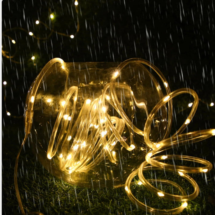 Solar String Light Outdoor Tube Rope Lights Waterproof Tube Lights for Outdoor Home Garden Parties Decor Led Lights Outdoor