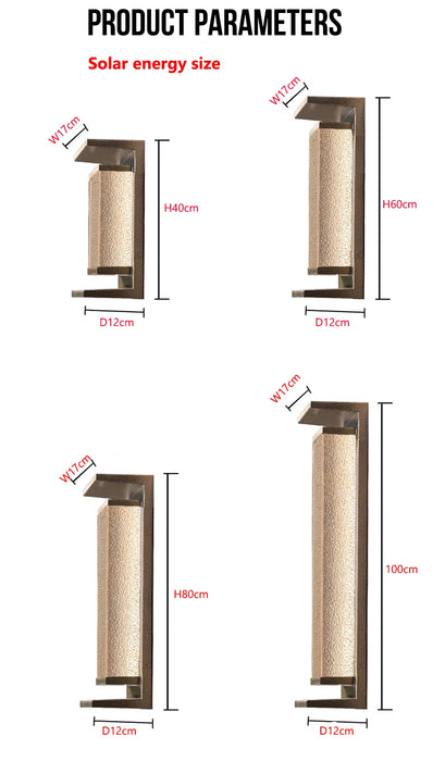 Solar Wall Light Outdoor Dusk to Dawn Porch Lighting Fixture Waterproof Solar Lanterns Anti-Rust Lanterns for Front Patio Garage
