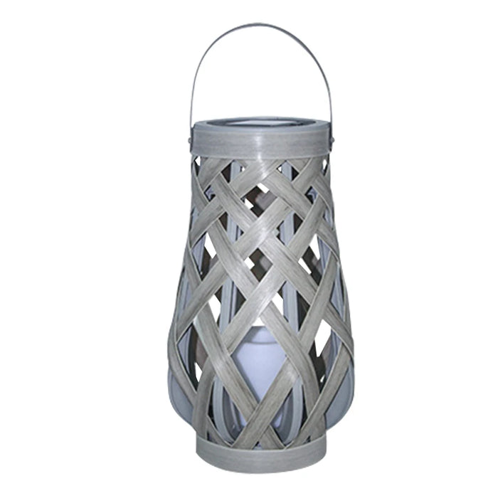 Outdoor Solar Lantern IP44 Waterproof Solar Hanging Lantern Light Outside Big Rattan Solar Light for Yard Garden Home Decoration