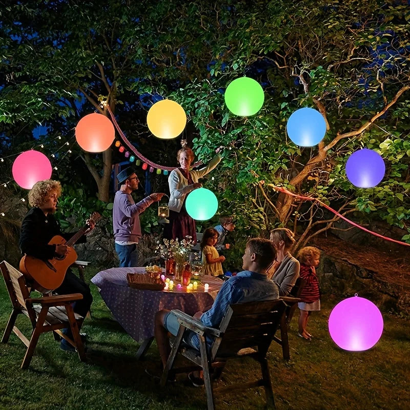 Solar Floating Pool Light Glowing Orbs Suspended Floating Inflatable Outdoor Waterproof Ball Solar Lamp Garden Party Decoration