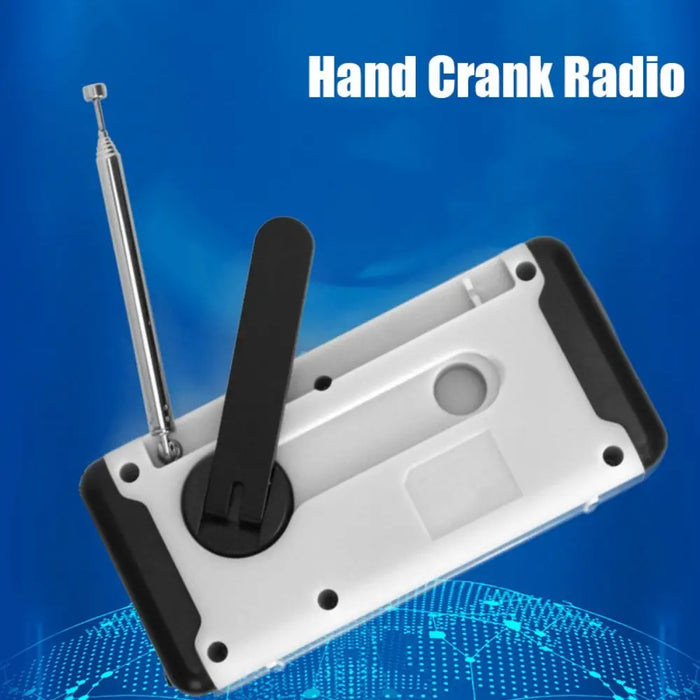 Solar Power Emergency Weather Radio SOS Alarm AM/FM/SW/WB Hand Crank Radio Power Bank USB Charger LED Flashlight Outdoor Camping