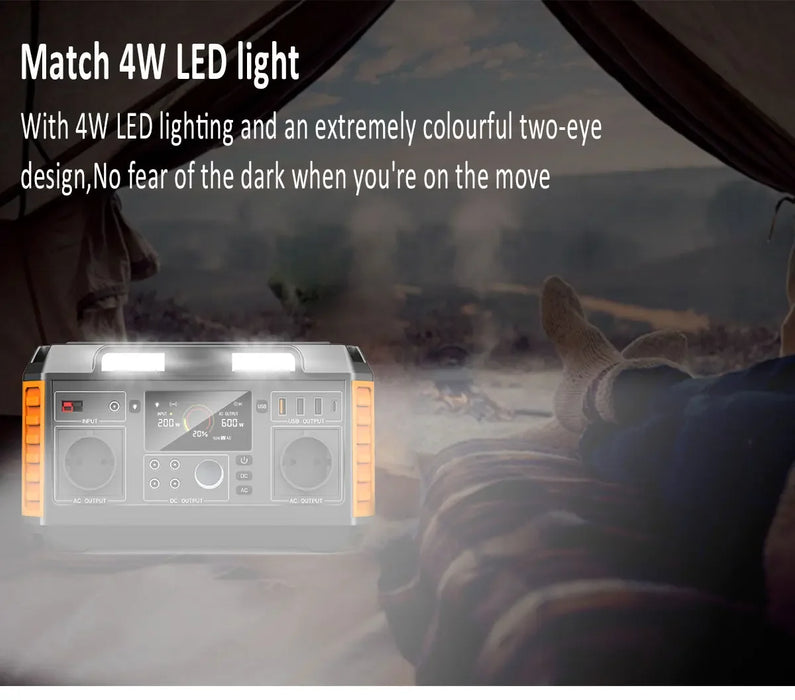 Camping Portable Power Station 1000W 500W 300W 3000W Off Grid Portable Solar Generator Home Emergency Backup Power house