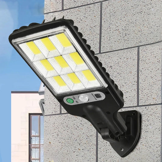 Solar Lights Outdoor 3 Modes 30COB 72COB Waterproof Street Lamp Motion Sensor Security Lighting for Garden Patio Path Yard