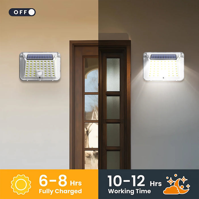 Solar Wall Lamp Outdoor 1/2/4/6 Pack Waterproof Solar Powered Light Down Illuminate Home Garden Yard Decoration Outside Sunlight
