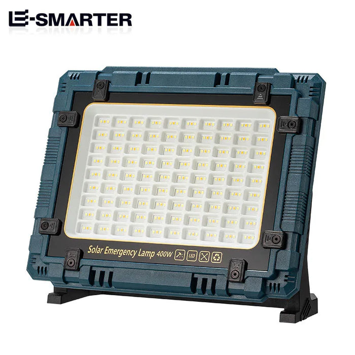 Rechargeable Solar Flood Light Outdoor Portable LED Reflector Spotlight IP66 Waterproof Camping Work Light Floodlight