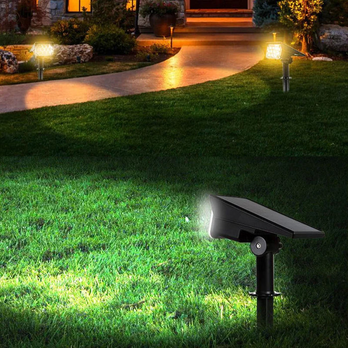 Solar Powered Motion Sensor Spotlight Outdoor Pathway Decoration Landscape Waterproof Lawn Lamp Solar Spot Lights