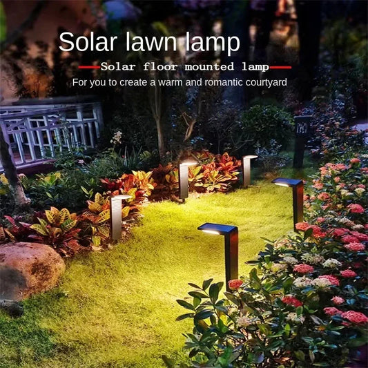 LED Solar Lawn Lights Outdoor Waterproof Courtyard Lights Garden Villas Residential Areas Decorative Areas