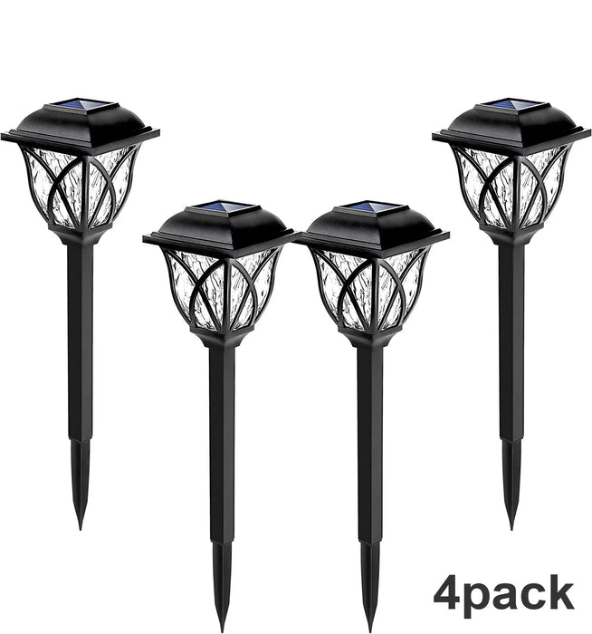 1-10Pack Solar Yard Lights Bright Lawn Lights Outdoor Waterproof Led Solar Pathway Lights Landscape Path Lights