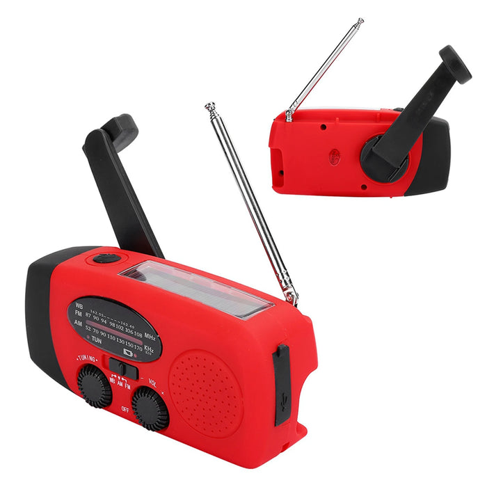 Hand Crank Radio Solar Charging LED Light Electricity Generate Disaster Solar Hand Crank Radio for Radio Emergency Light Radio