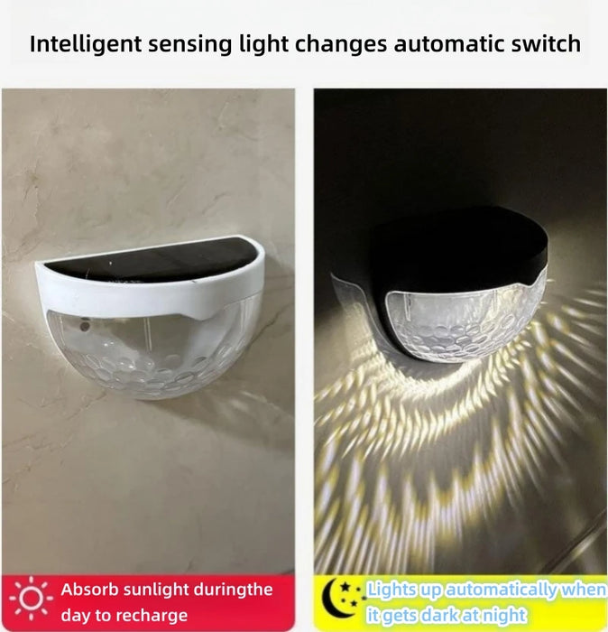 LED Solar Light Outdoor Wall Lamps Energy Garden Lamps Waterproof Solar Fence Lamp Christmas Decoration Festoon Led Light