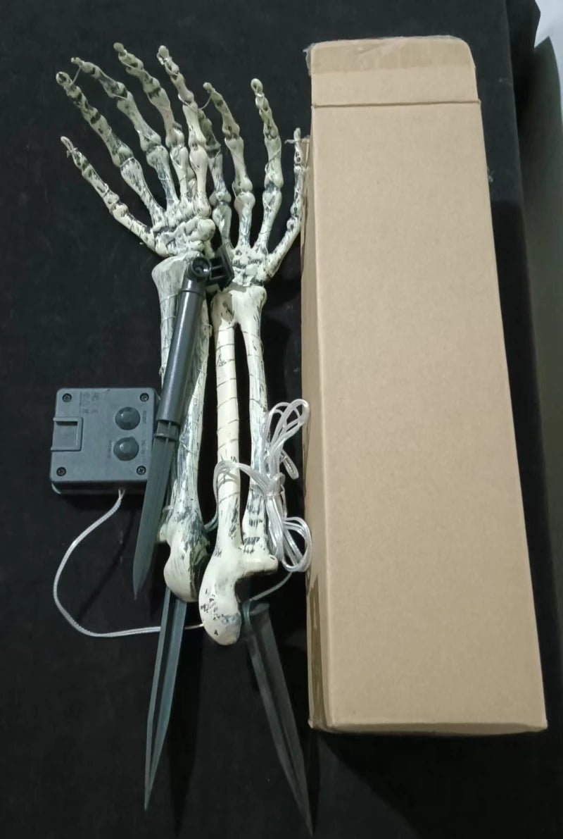 2PC Halloween Solar Ghost Hand LED Garden Lights Outdoor Waterproof Stake Lights Horror Atmosphere Decoration Lamp For Festival