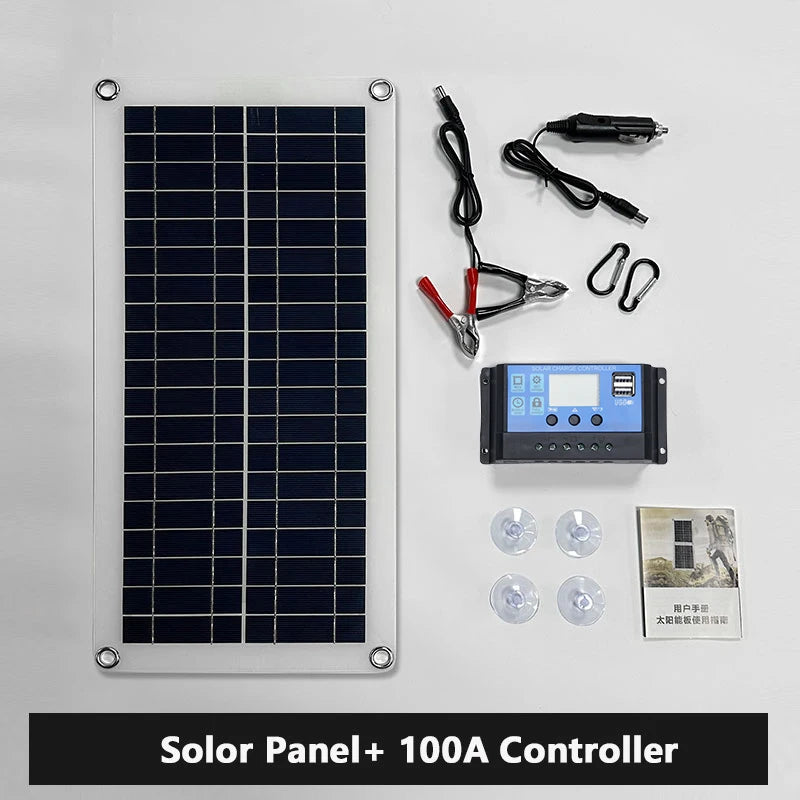 10-1000W Flexible Solar Panels For Outdoor Mobile Phone Charging  Outdoor Street Lights  Portable Appliances