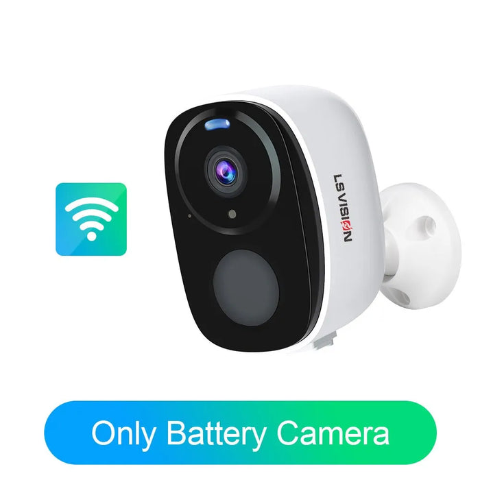 LS VISION Solar Security Cameras Wireless Outdoor 5MP UHD Battery Power WiFi Surveillance Color Night 2-Way Audio Motion Detect