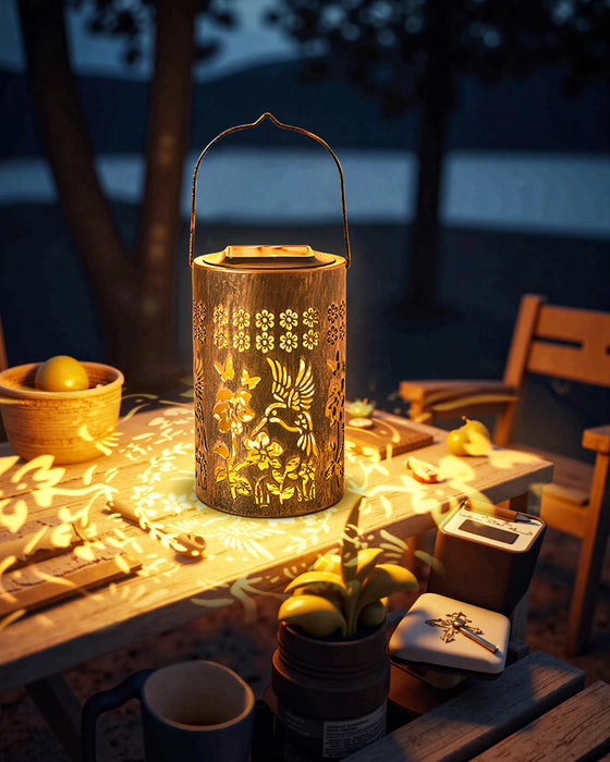 Hanging Outdoor Solar Powered Lantern LED Lights, IP67 Waterproof, Upgraded Lamp Beads, Auto On/Off, Durable for Patio, Yard