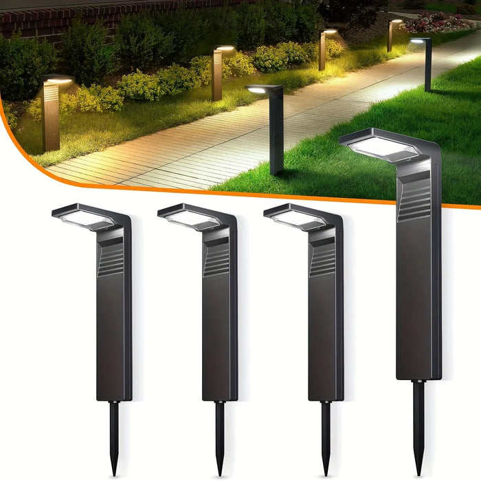 Solar Lawn Lamps Outdoor Garden Lamps Durable Plastic Pathway Lights Ideal for Driveway Lawn Patio Sidewalk Outdoor Lighting