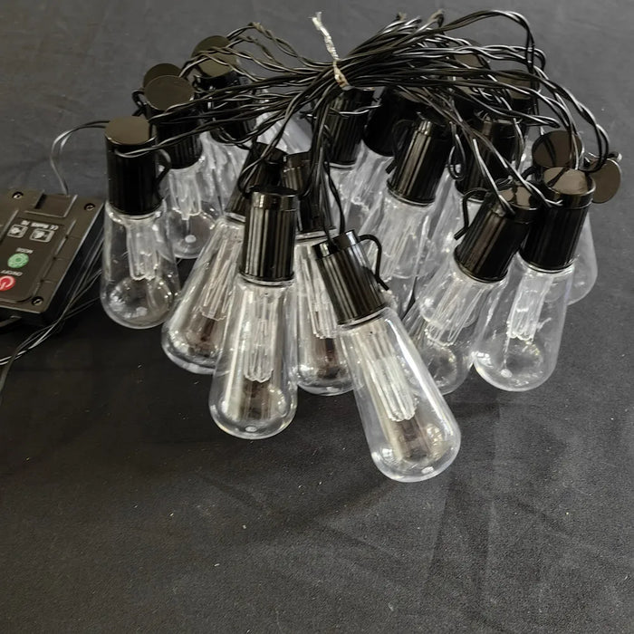 Solar Powered lamp Outdoor string lights Courtyard hanging lights LED bulbs garden porch courtyard balcony terrace lighting 733