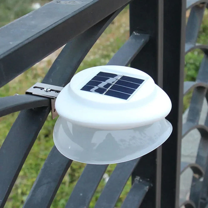 High Brightness Solar Fence Lights Upgraded with 9 LED Outdoor Waterproof Intelligent Solar Garden Gutter Lights