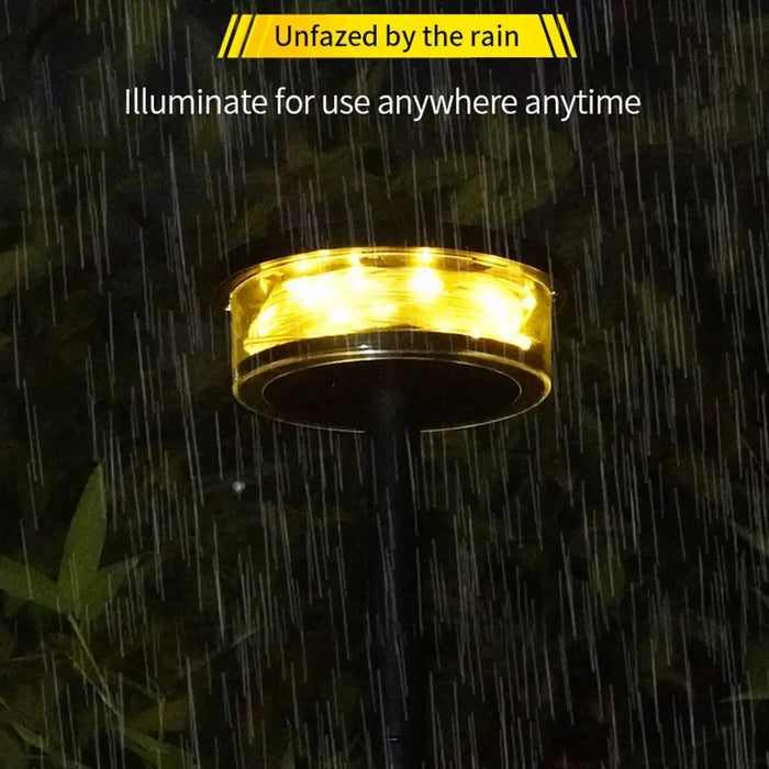 Solar Powered Solar Courtyard Light Super Bright Rainbow-colored Light Outdoor Wall Lamp Waterproof Durable