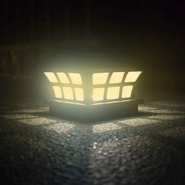 Solar Post Lamp Outdoor Waterproof Column Head Light for Garden Wall Lamp Garden Fence Landscape Lamp for Gate Garden