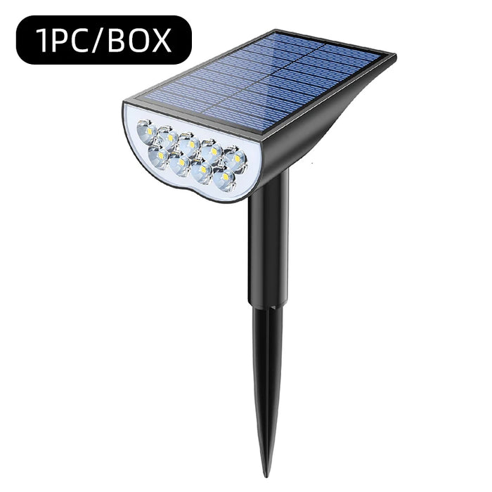 Solar powered tree light, outdoor dual-use spotlight, landscape courtyard lawn light, super bright waterproof garden villa ligh