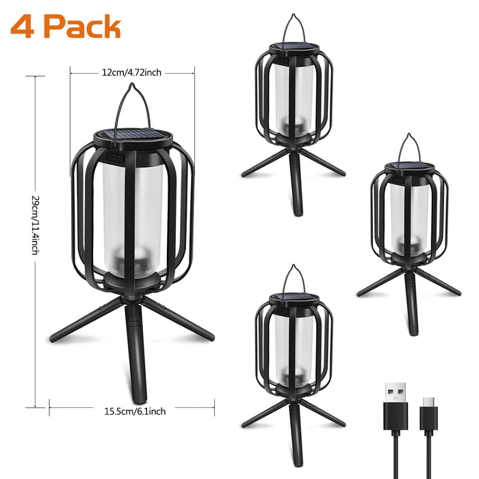 Solar Lanterns Outdoor Waterproof Hanging Lights for Outside Solar Table Lanterns Solar Wall Lantern Lights for Porch Patio Yard