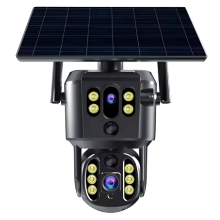 AAAEL-Solar Camera Surveillance Device Dual-Lens 4G Outdoor Monitoring Equipment Version Compact Camera