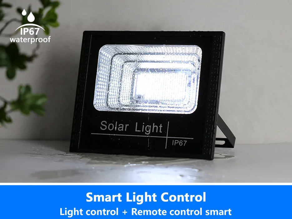 LED Solar Light Flood Lights Outdoor Solar Reflector Spotlights 50w 100w 200w 300w 500w With Remote Control For Garden Street
